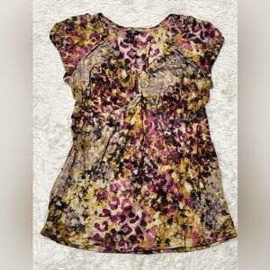 Daisy Fuentes Multicolor Floral Blouse